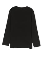 T-shirt per bambino Boss Kids nera con stampa logo sul davanti J25P25 09B BOSS KIDS 