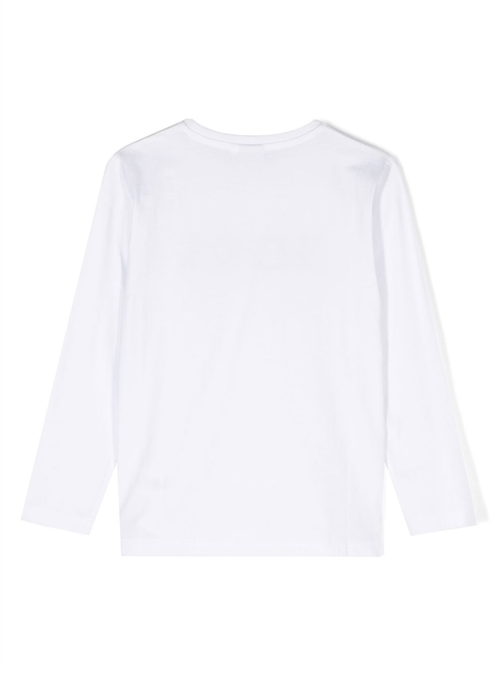 T-shirt per bambino Boss Kids bianca con stampa logo sul davanti J25P25 10P BOSS KIDS 