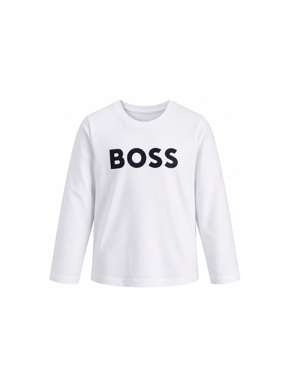 T-shirt per bambino Boss Kids bianca con stampa logo sul davanti J25P25 10P BOSS KIDS 