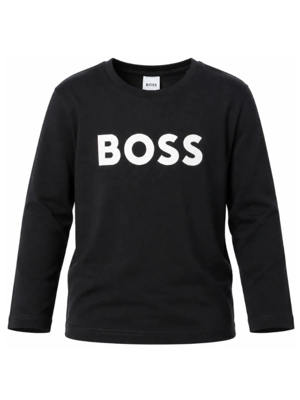 T-shirt per bambino Boss Kids blu con stampa logo sul davanti J25P25 849 BOSS KIDS 