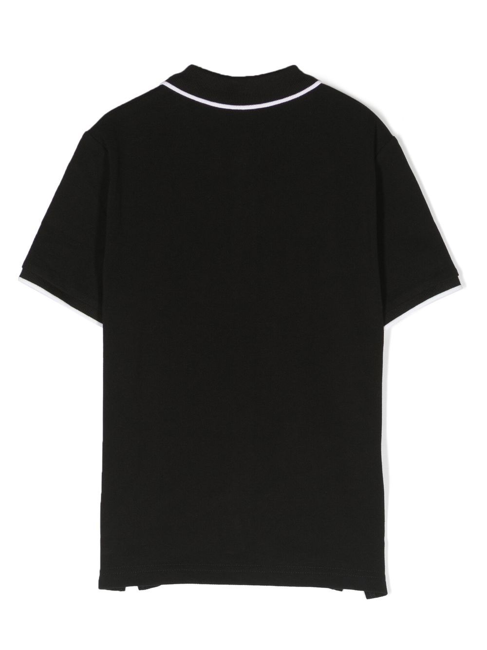 Polo per bambino Boss Kids nera con logo goffrato J25P26 09B BOSS KIDS 