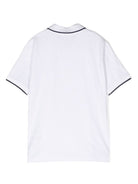 Polo per bambino Boss Kids bianca con logo goffrato J25P26 10P BOSS KIDS 
