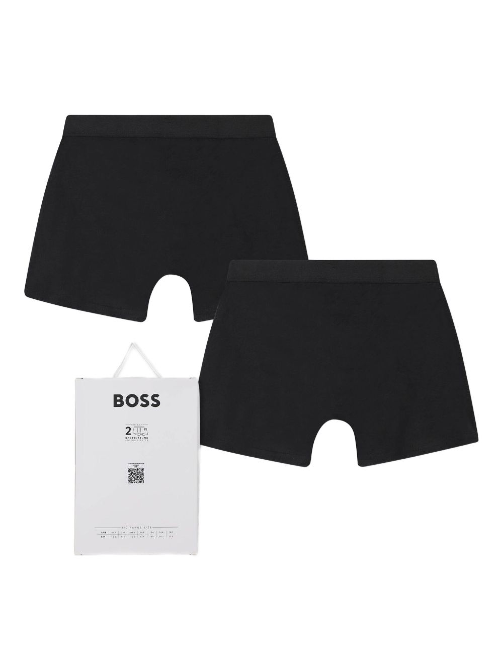 Set 2 boxer per bambino Boss Kids neri con stampa J52665 09B BOSS KIDS 