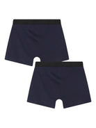 Set 2 boxer per bambino Boss Kids blu con stampa logo sul davanti J52665 849 BOSS KIDS 
