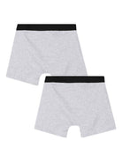 Set di 2 boxer per bambino Boss Kids grigi con stampa logo sul davanti J52665 A32 BOSS KIDS 