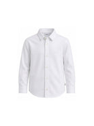 Camicia per bambino Boss Kids bianca con logo ricamato J52675 10P BOSS KIDS 