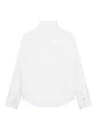 Camicia per bambino Boss Kids bianca con logo ricamato J52675 10P BOSS KIDS 