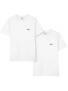 Set di due t-shirt per bambino Boss Kids bianche con logo sul davanti J52680 10P BOSS KIDS 