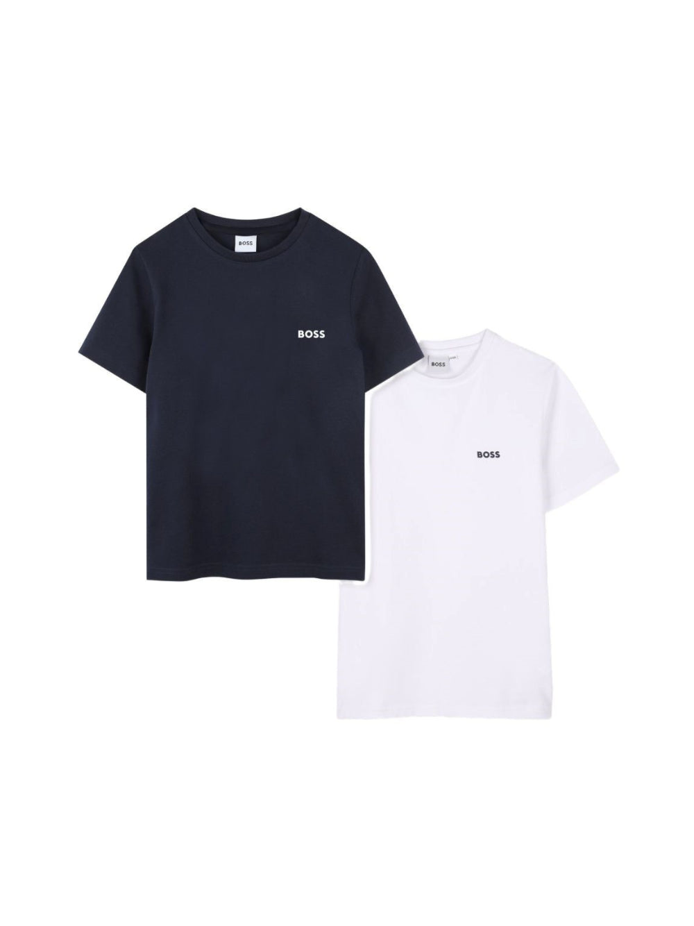 Set di due t-shirt per bambino Boss Kids bianco e blu con logo J52680 V41 BOSS KIDS 
