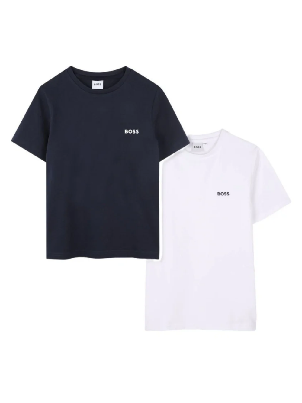 Set di due t-shirt per bambino Boss Kids bianco e blu con logo J52680 V41 BOSS KIDS 