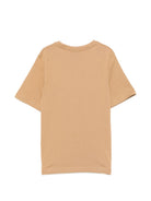 T-shirt per bambino Boss Kids beige con stampa logo frontale J52711 269 BOSS KIDS 
