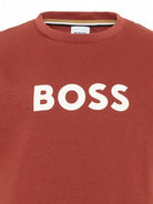 T-shirt per bambino Boss Kids rossa con logo sul davanti J52711 95G BOSS KIDS 