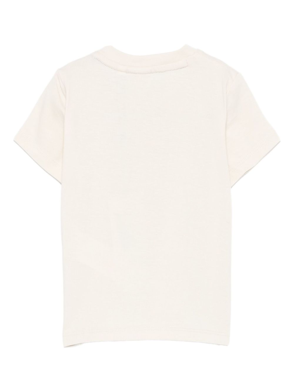 T-shirt per neonato Boss Kids beige con stampa logo sul davanti J52712 21C BOSS KIDS 