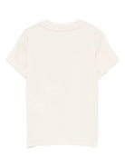 T-shirt per neonato Boss Kids beige con stampa logo sul davanti J52712 21C BOSS KIDS 