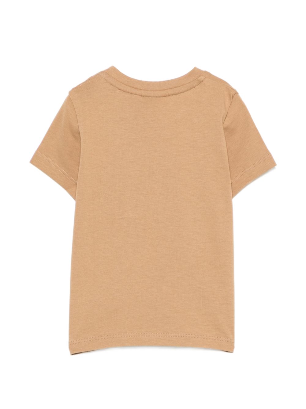 T-shirt per neonato Boss Kids beige con stampa logo sul davanti J52712 269 BOSS KIDS 
