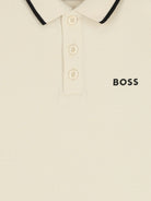T-shirt per bambino Boss Kids beige con colletto stile polo J53169 21C BOSS KIDS 