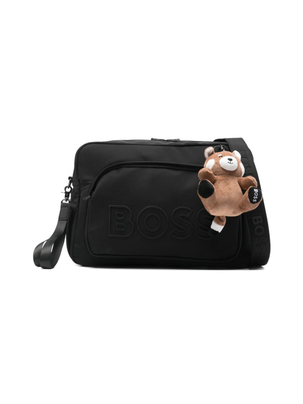 Borsa fasciatoio per neonato Boss Kids nera con portachiavi rimovibile J53178 09B BOSS KIDS 