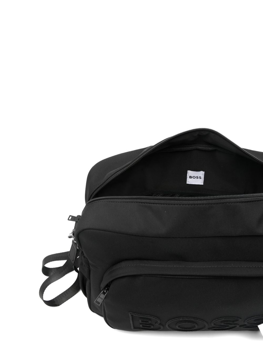 Borsa fasciatoio per neonato Boss Kids nera con portachiavi rimovibile J53178 09B BOSS KIDS 