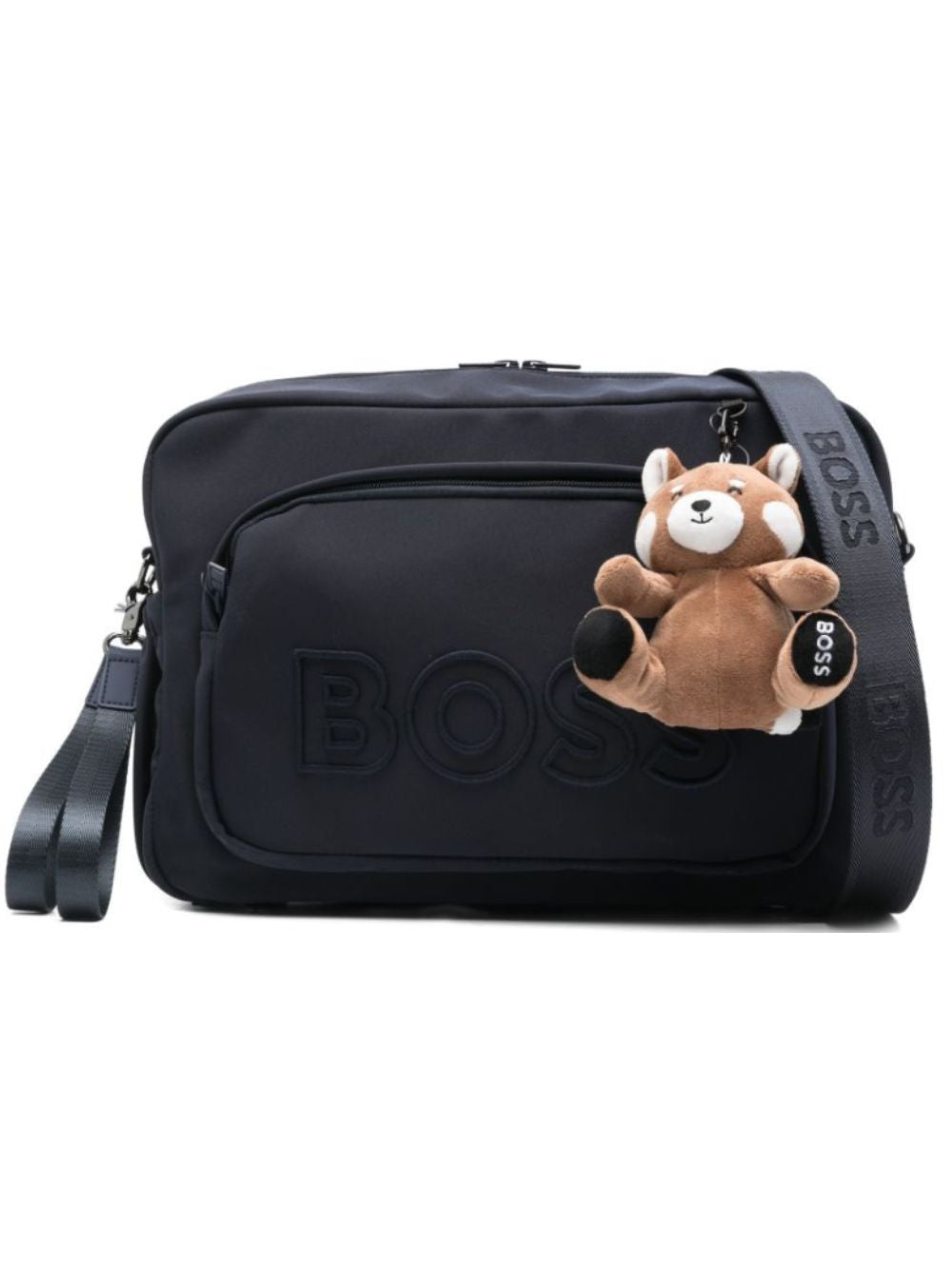 Borsa fasciatoio per neonato Boss Kids blu con portachiavi rimovibile J53178 849 BOSS KIDS 