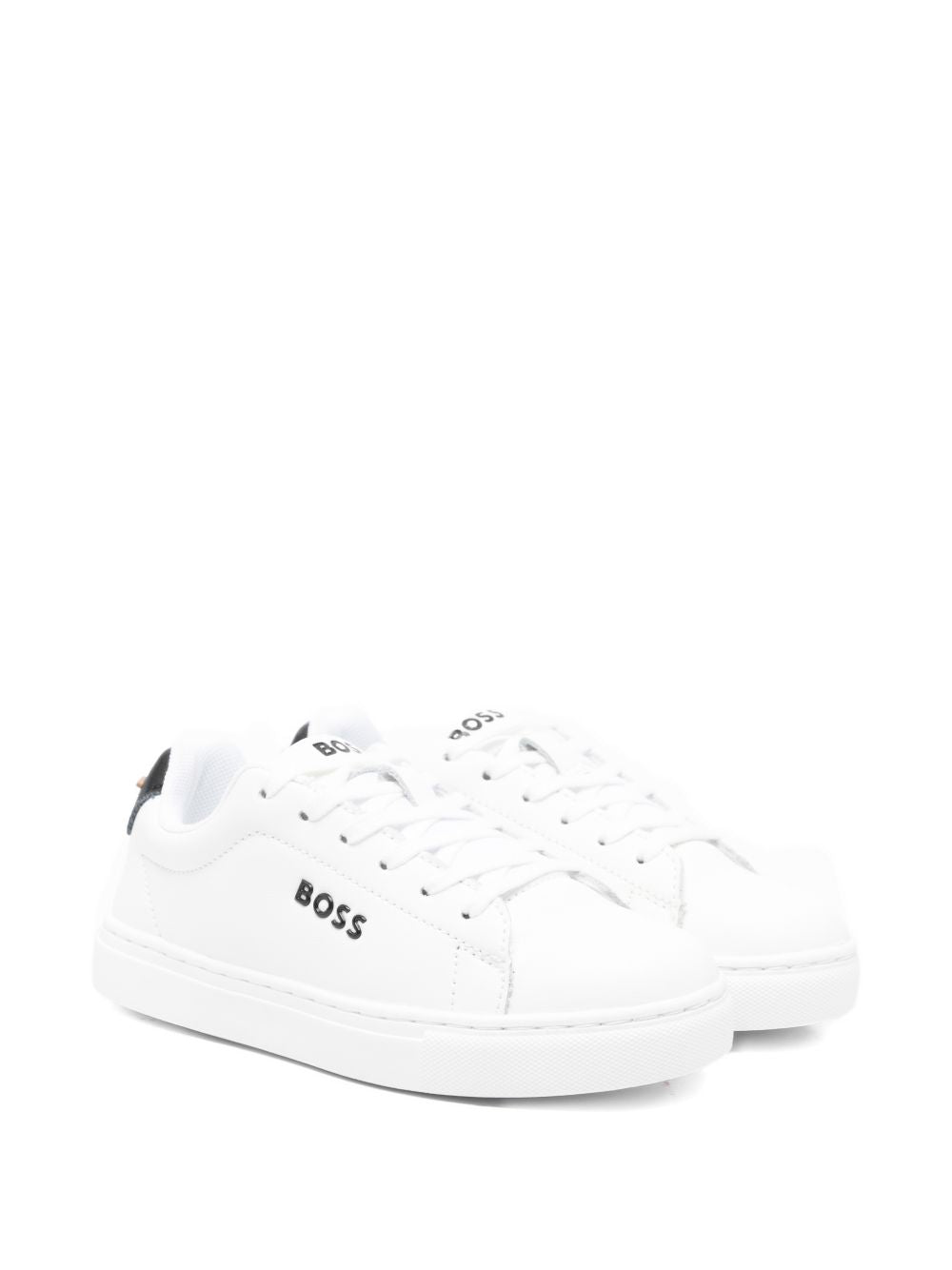 Sneakers per bambino Boss Kids bianche con logo sulla linguetta J53248 10P BOSS KIDS 