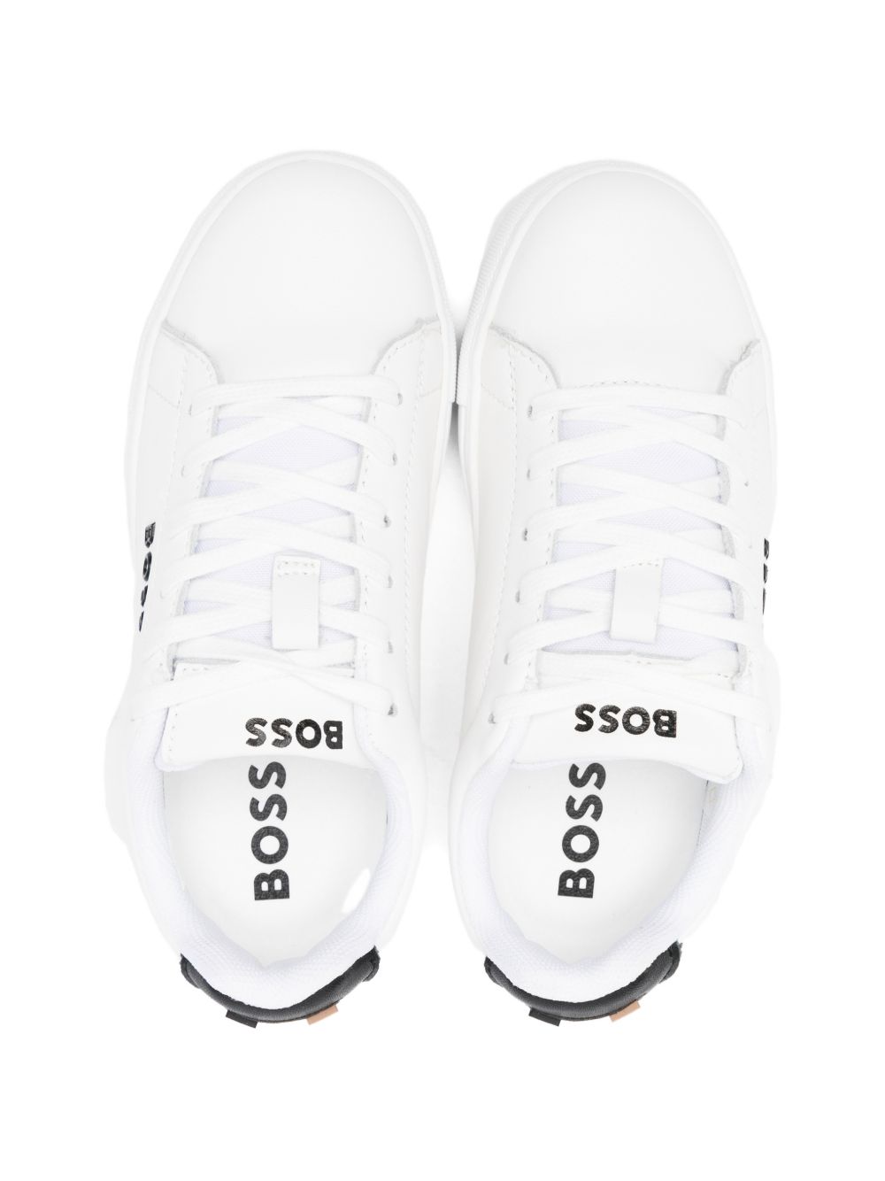 Sneakers per bambino Boss Kids bianche con logo sulla linguetta J53248 10P BOSS KIDS 