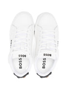 Sneakers per bambino Boss Kids bianche con logo sulla linguetta J53248 10P BOSS KIDS 