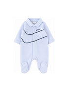 Tutina per neonato Boss Kids azzurra con colletto J53288 771 BOSS KIDS 
