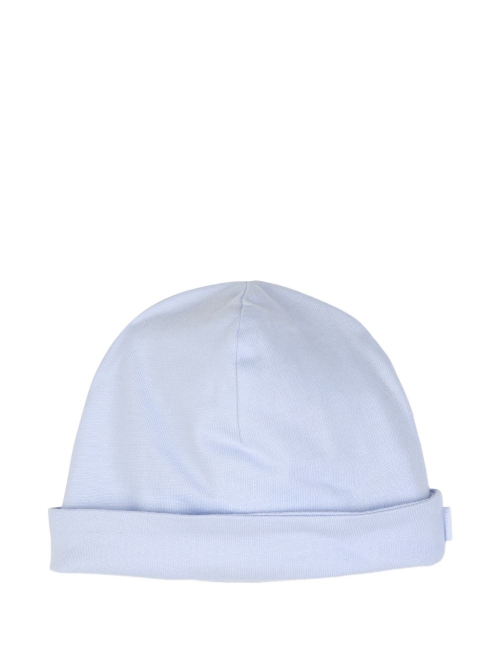 Tutina e cappellino per neonato Boss Kids azzurra con motivo jacquard J53290 771 BOSS KIDS 