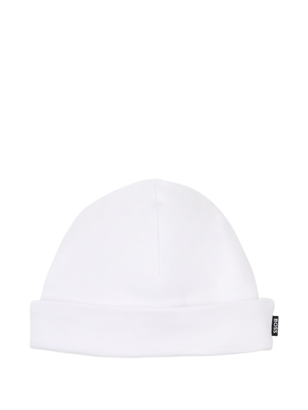 Tutina, berretto e bavaglino per neonato Boss Kids bianco inserto color-block J53292 10P BOSS KIDS 