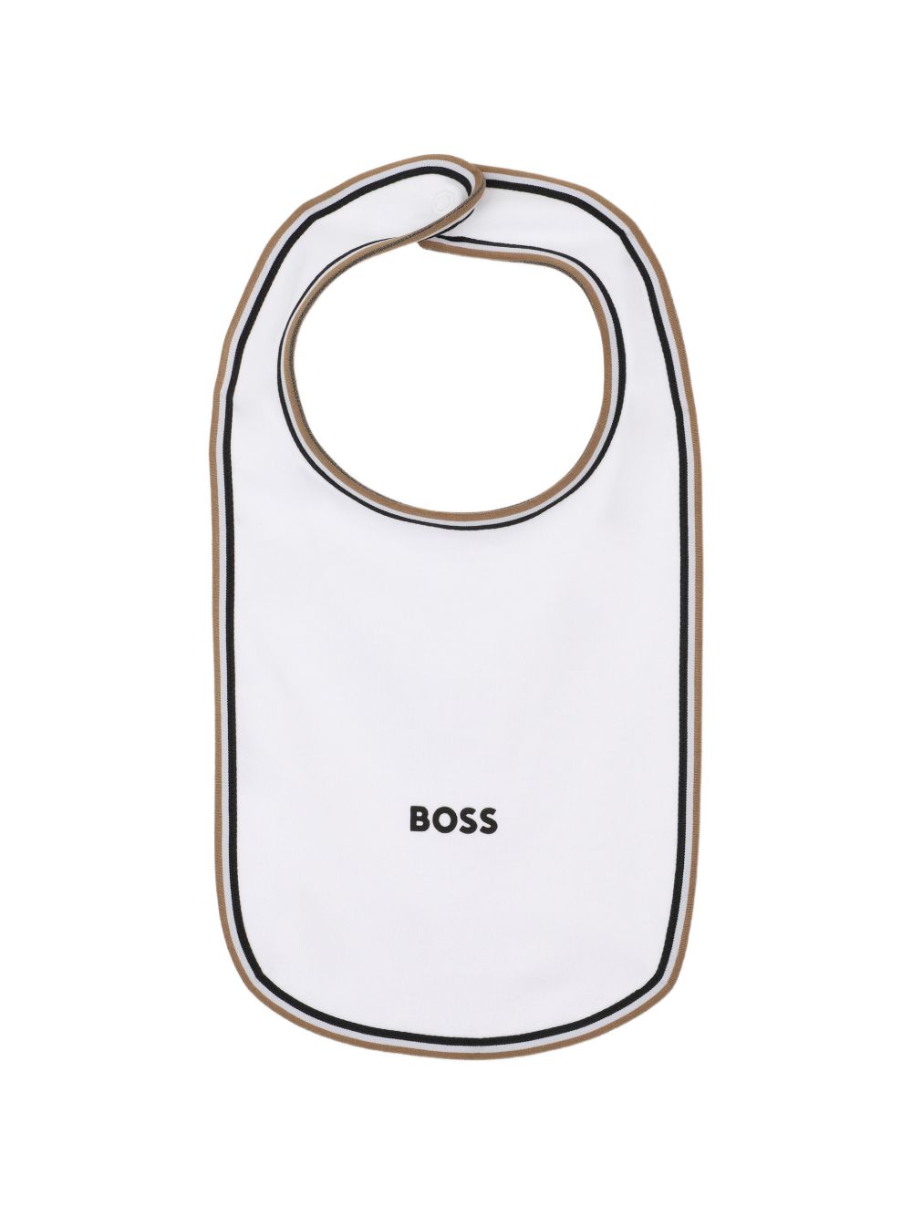 Tutina, berretto e bavaglino per neonato Boss Kids bianco inserto color-block J53292 10P BOSS KIDS 