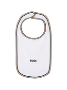 Tutina, berretto e bavaglino per neonato Boss Kids bianco inserto color-block J53292 10P BOSS KIDS 