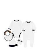 Tutine per neonato Boss Kids bianche con stampa logo sul davanti J53293 10P BOSS KIDS 