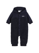 Tutina per neonato Boss Kids blu con cappuccio J53297 849 BOSS KIDS 