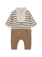 Tutina per neonato Boss Kids multicolor con colletto stile polo J53299 21K BOSS KIDS 
