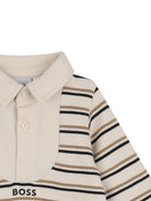 Tutina per neonato Boss Kids multicolor con colletto stile polo J53299 21K BOSS KIDS 