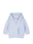 Tuta sportiva 3 pezzi per neonato Boss Kids azzurra con cappuccio J53304 771 BOSS KIDS 