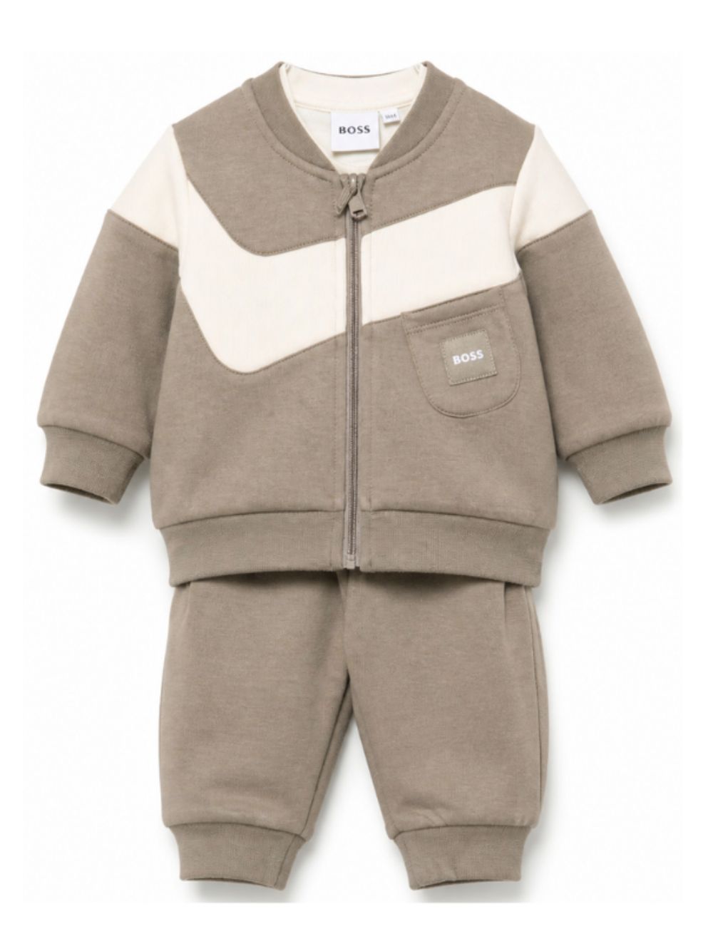 Completo per neonato Boss Kids multicolore con patch logo sul davanti J53306 31D BOSS KIDS 