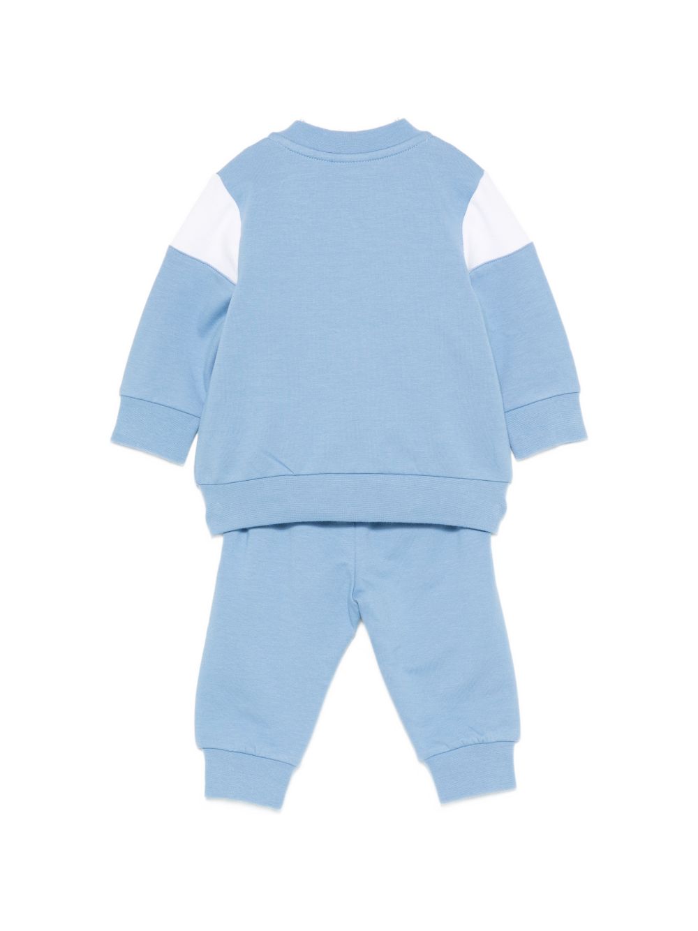 Tuta sportiva per neonato Boss Kids azzurra con chiusura con zip sul davanti J53306 81N BOSS KIDS 
