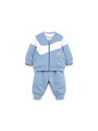 Tuta sportiva per neonato Boss Kids azzurra con chiusura con zip sul davanti J53306 81N BOSS KIDS 