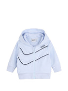 Completo tre pezzi per neonato Boss Kids azzurro con design pull-on J53307 771 BOSS KIDS 