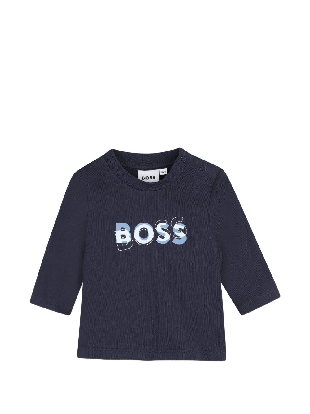 Completo tre pezzi per neonato Boss Kids azzurro con design pull-on J53307 771 BOSS KIDS 