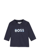Completo tre pezzi per neonato Boss Kids azzurro con design pull-on J53307 771 BOSS KIDS 
