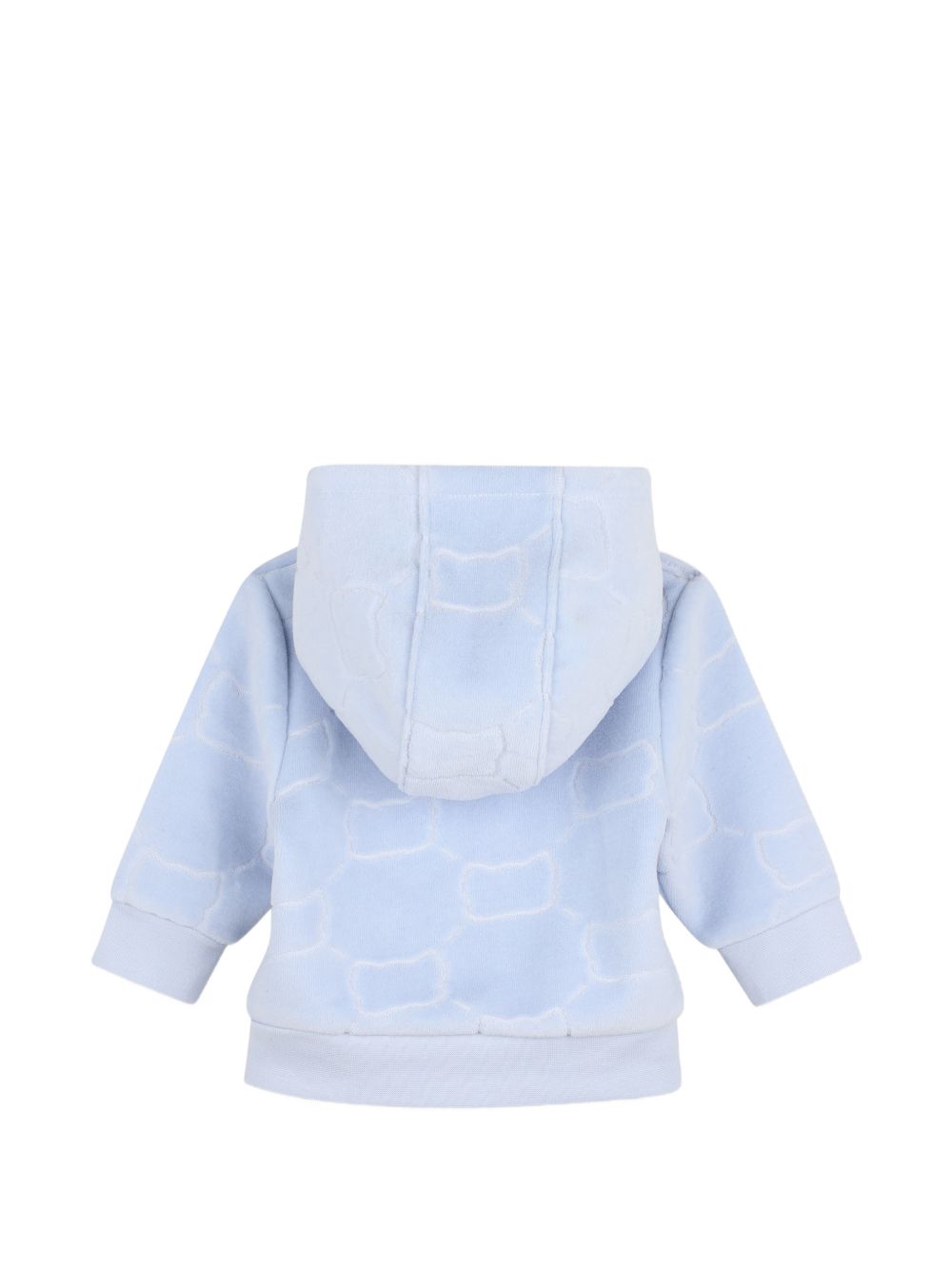 Tuta sportiva con cappuccio Boss Kids azzurra con effetto velluto J53310 771 BOSS KIDS 