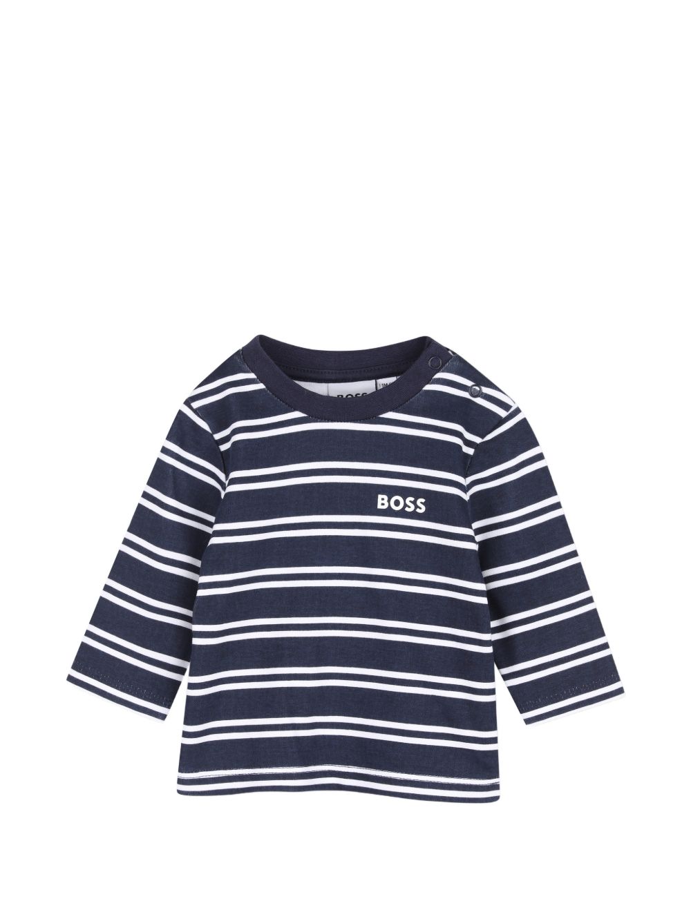 Completo a ringhe per neonato Boss Kids blu con abbottonatura a pressione J53311 849 BOSS KIDS 