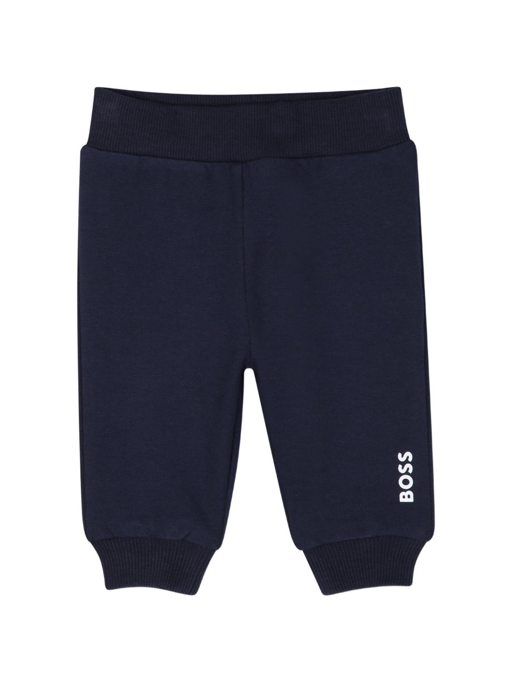 Tuta sportiva con logo per neonato Boss Kids blu con cappuccio J53312 849 BOSS KIDS 