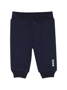 Tuta sportiva con logo per neonato Boss Kids blu con cappuccio J53312 849 BOSS KIDS 