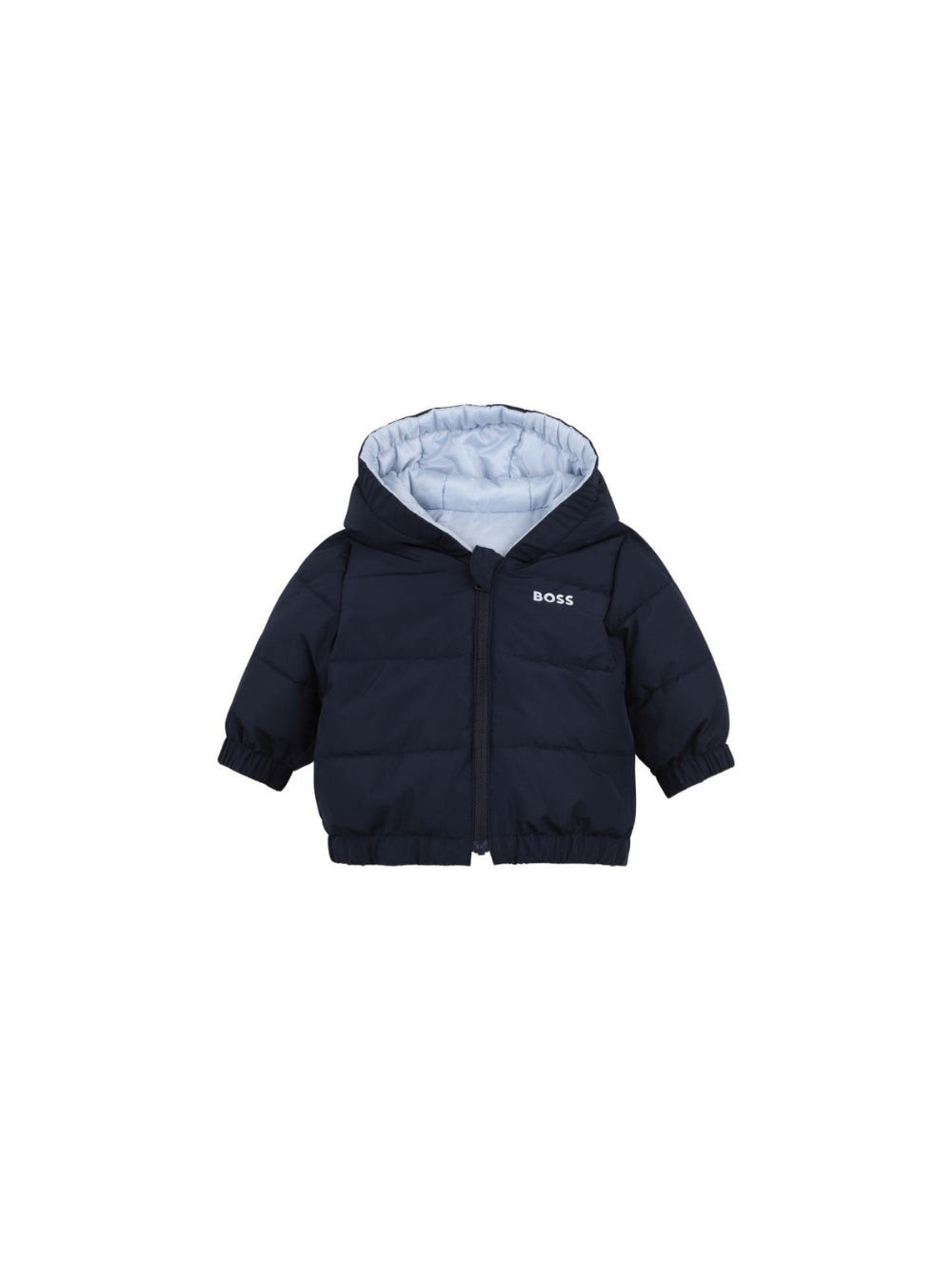 Giubbino per neonato Boss Kids blu con design reversibile J53316 771 BOSS KIDS 