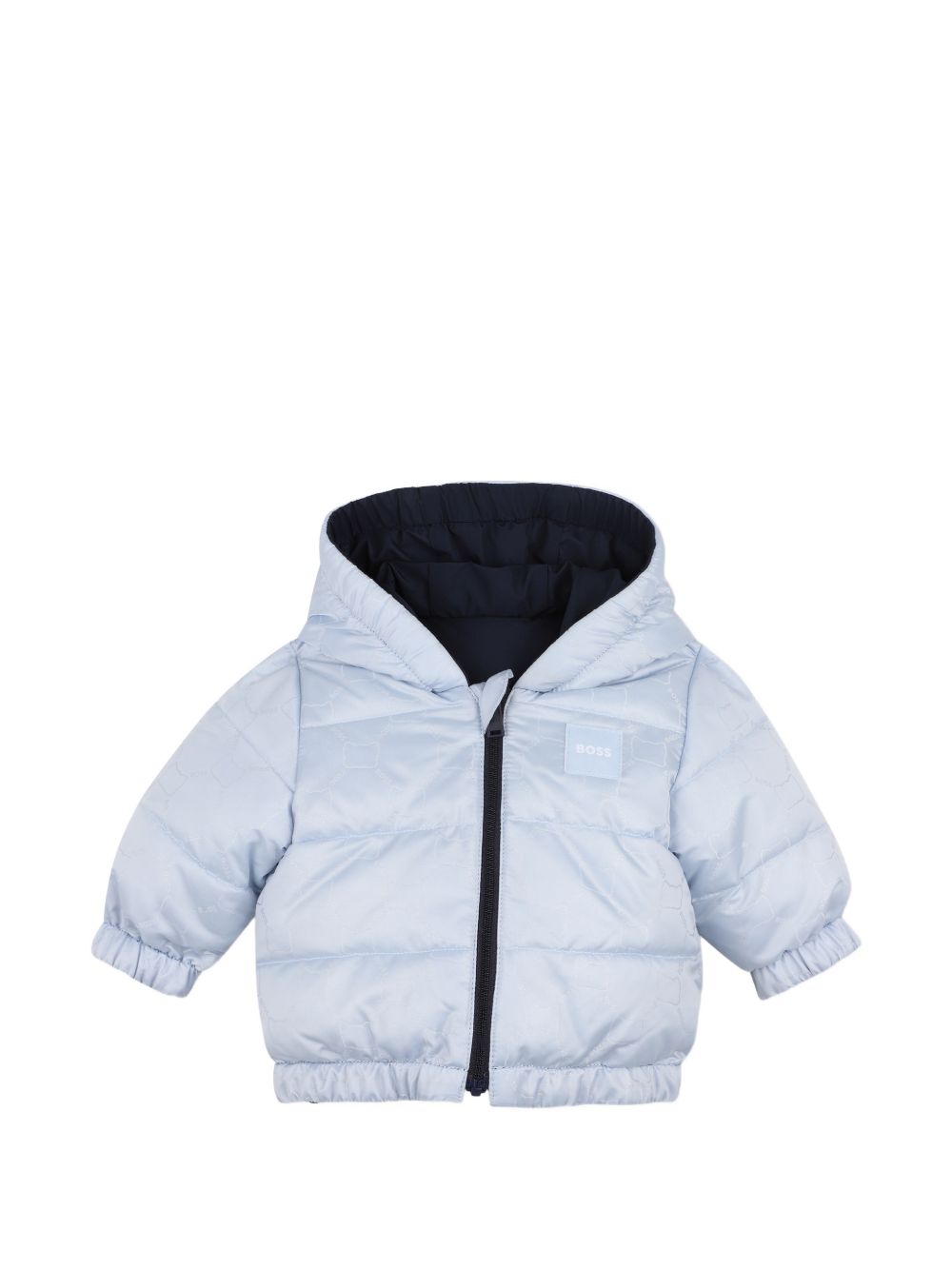 Giubbino per neonato Boss Kids blu con design reversibile J53316 771 BOSS KIDS 