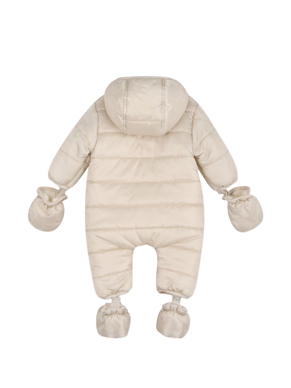Tuta da neve per neonato Boss Kids beige con finitura imbottita J53317 21K BOSS KIDS 