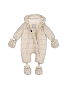 Tuta da neve per neonato Boss Kids beige con finitura imbottita J53317 21K BOSS KIDS 